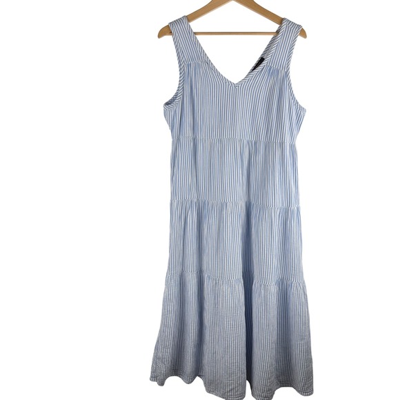white beachy maxi dress Mustard Seed Olivia White Halter Maxi Dress - Size L - Empire Waist, Side Slit, Lightweight Woven Fabric